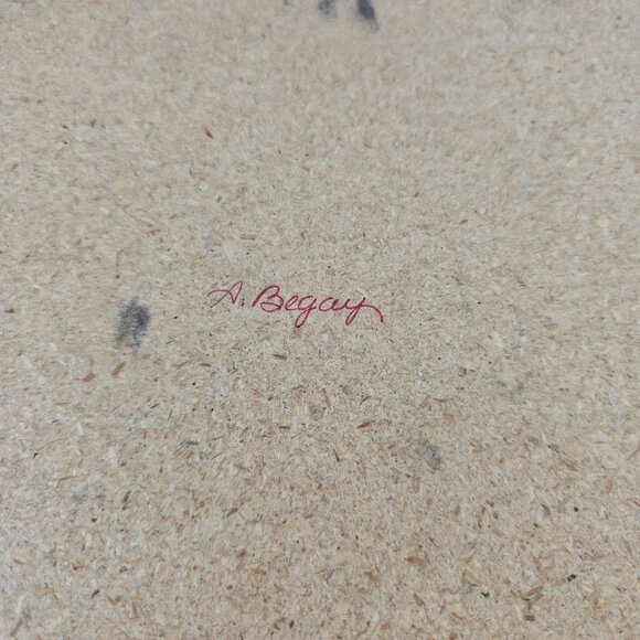 Native American Sand Art Board By A. Begay Twirlings Rainbows & Four Main Plants - Picture 6 of 8